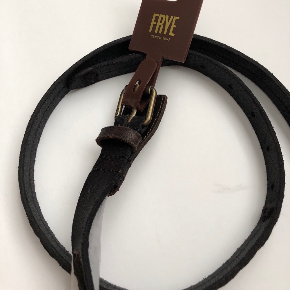 Frye Belt l Large Dark Leather Belt